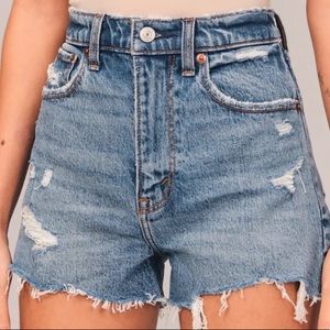 Abercrombie and Finch high rise mom short. Size 24.  New condition